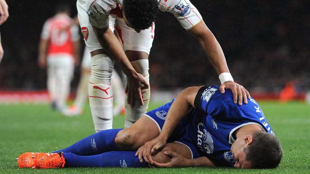 Everton, England defender Jagielka out for two months with injury