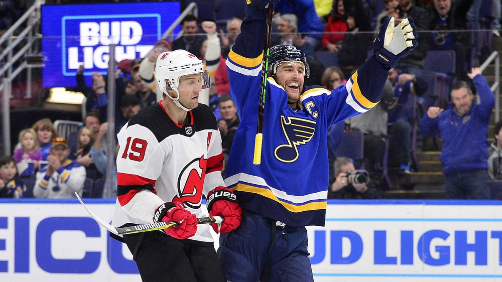 Blues dominate Devils 8-3 for their seventh straight win