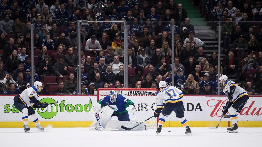 Schwartz scores on 3-on-0 break, lifting Blues to third straight overtime victory