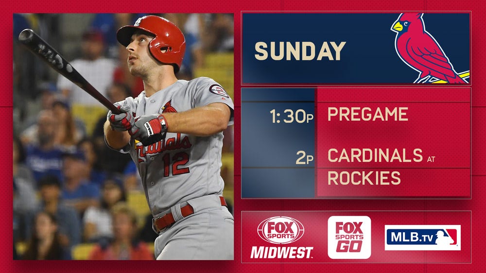 Cardinals go for ninth straight series victory Sunday against Rockies