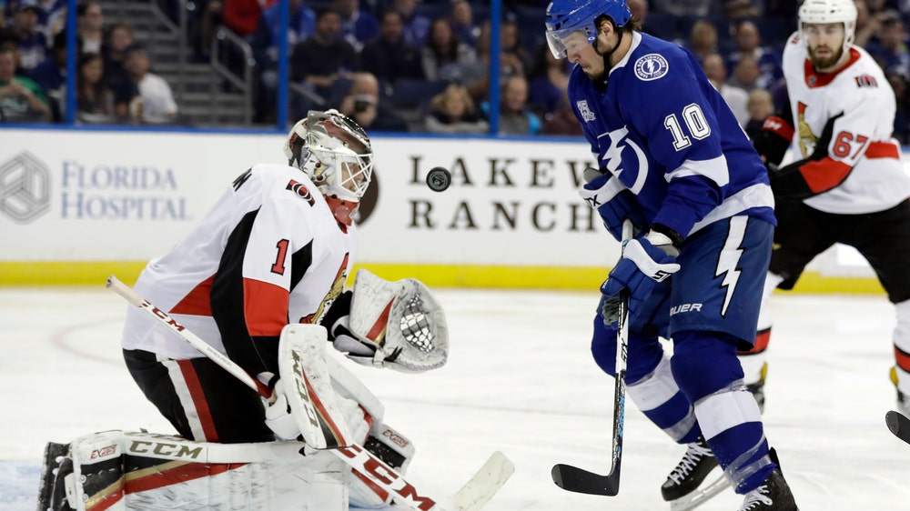 J.T. Miller's 1st career hat trick not enough for Lightning in home loss to streak-busting Senators