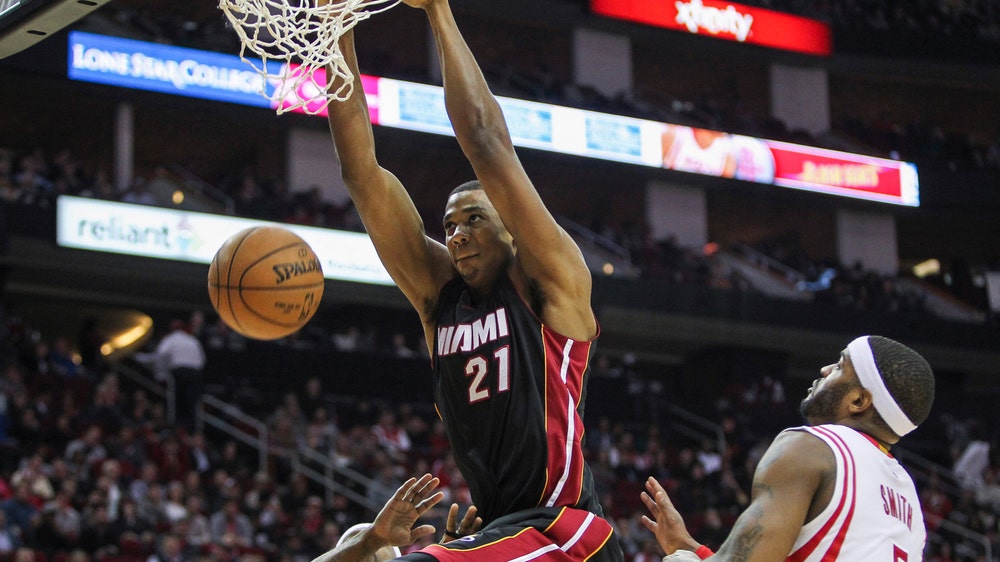 Pat Riley: Heat should get ball to Hassan Whiteside 'every three or four possessions'