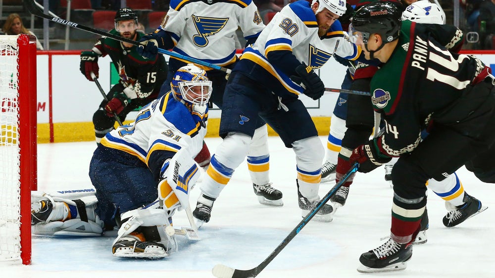 Blues allow four goals in second period, fall to Coyotes, 6-1