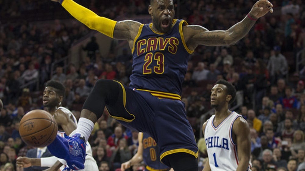 James scores 37, leads Cavaliers past 76ers 95-85