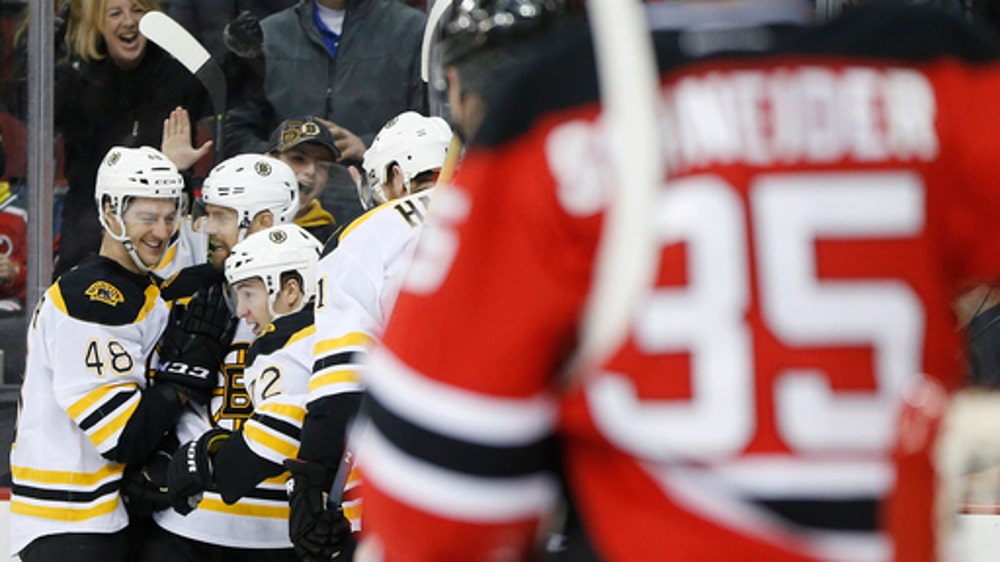 Vatrano's early goal leads Bruins past banged-up Devils, 4-1