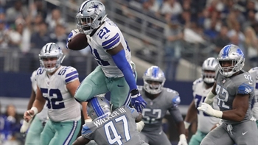 Skip Bayless was impressed by Ezekiel Elliott's clutch catch to get the Cowboys a much-needed win