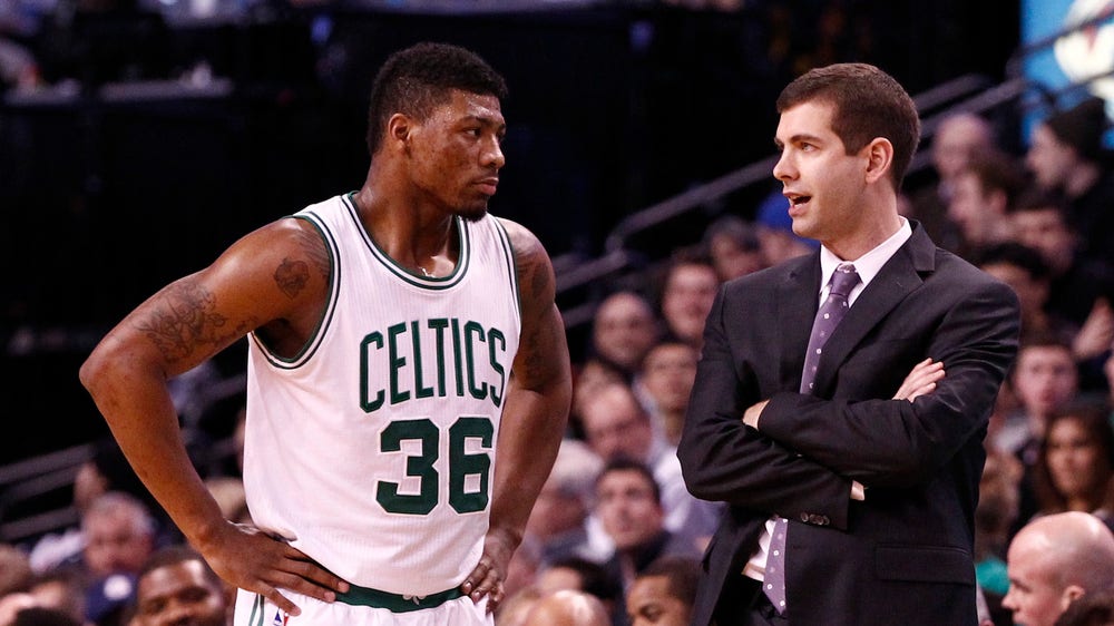 Flat tire results in a seat on the bench for Celtics' Marcus Smart