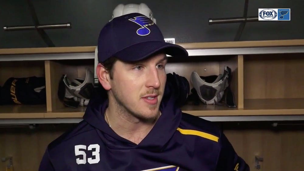 Blues open roster spot by assigning Poganski to San Antonio
