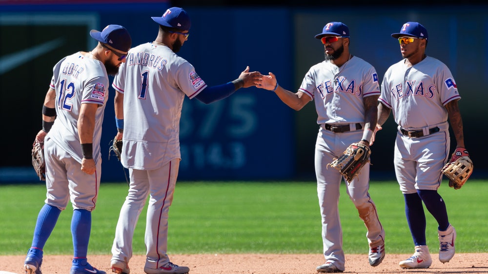 Andrus gets 4 hits, Rangers beat Jays 7-3 to avoid sweep