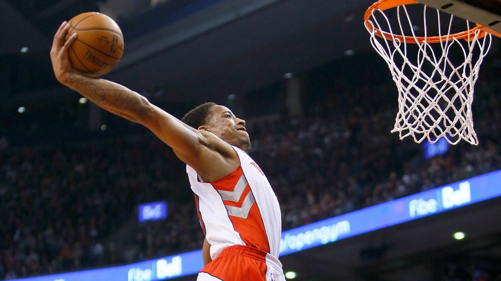 If you think Steph's behind-the-back is sweet, you haven't seen DeMar