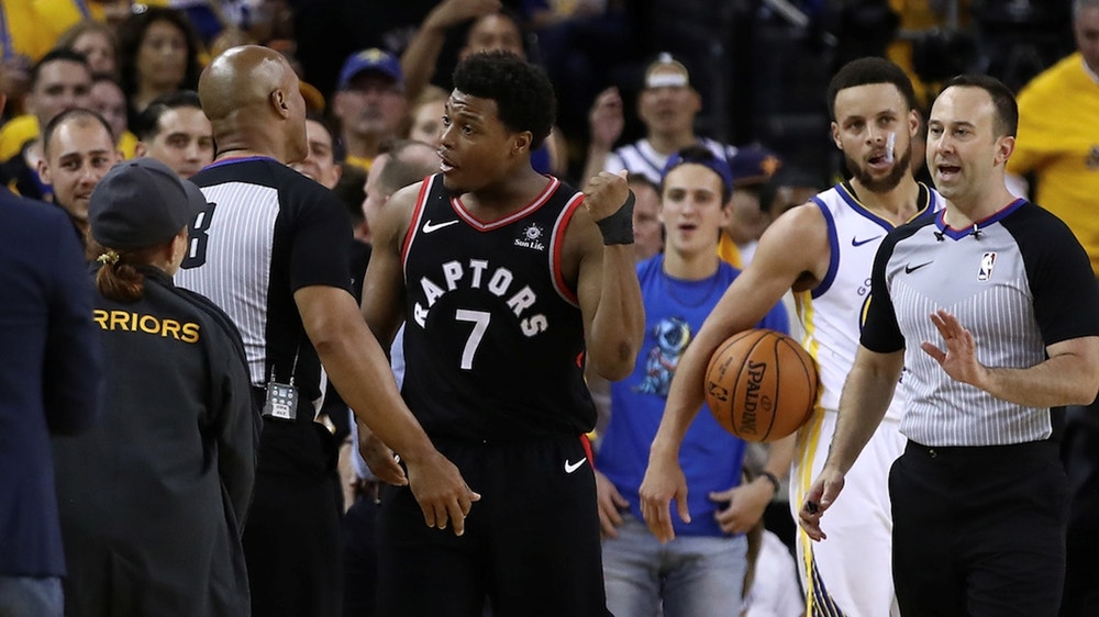 Warriors' investor banned from NBA Finals for Lowry shove