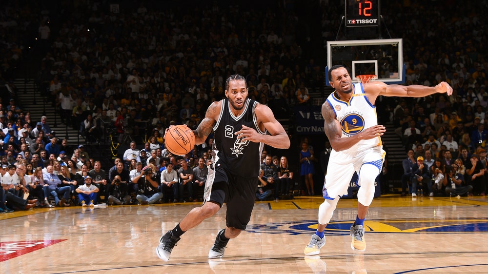 Leonard, Spurs spoil Durant's Warriors debut with blowout