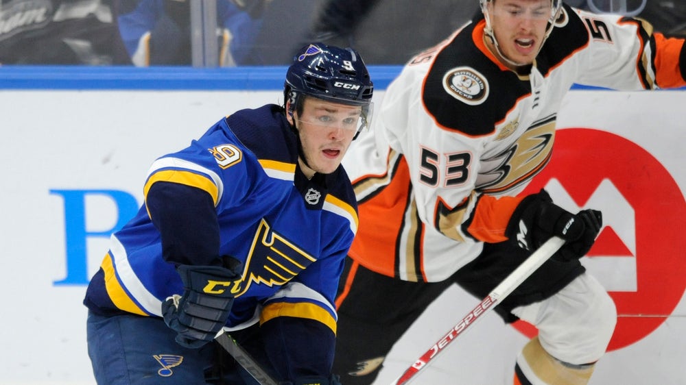 Blues recall Blais from San Antonio, assign Schmaltz to Rampage