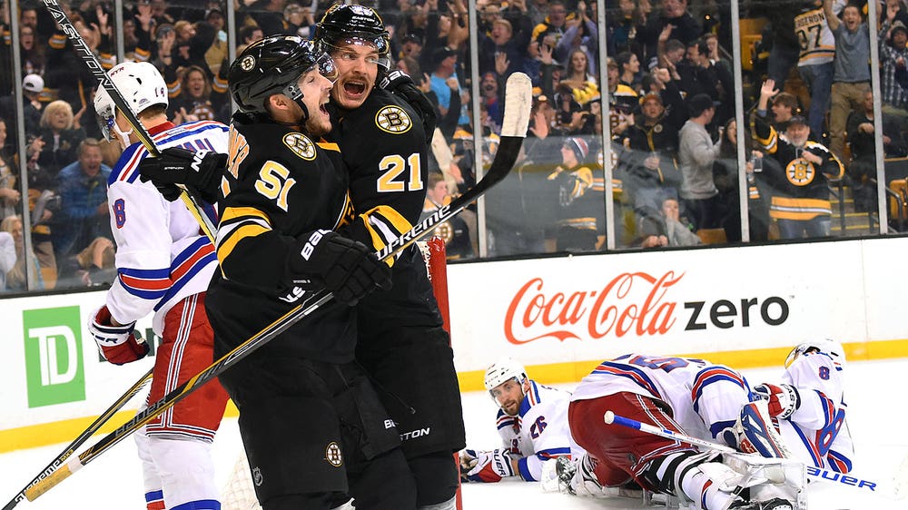 Bruins rally to beat Rangers, extend winning streak