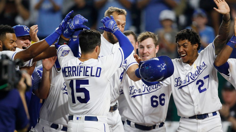 Merrifield hits walk-off homer to extend winning streak to four