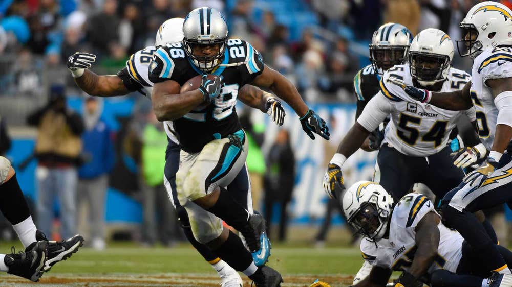 Panthers force 5 turnovers, beat Chargers 28-16
