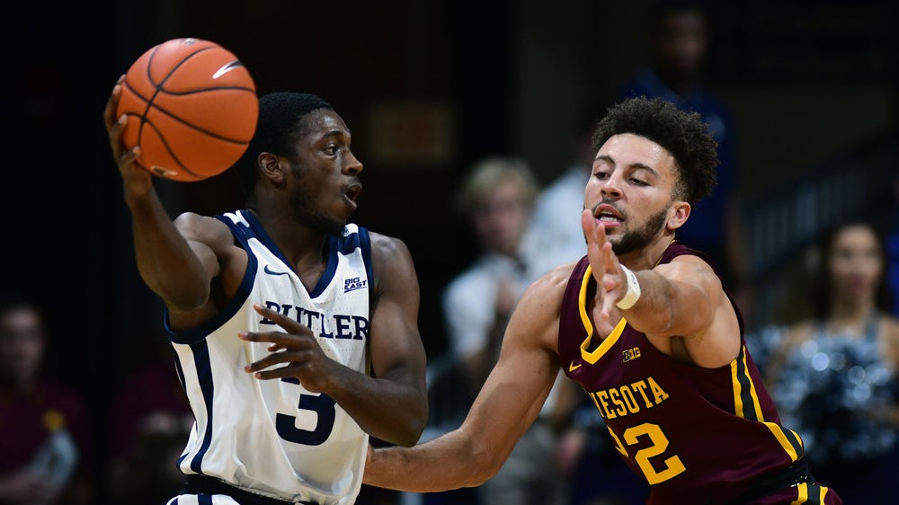 Baldwin's 27 points lift Butler over Minnesota 64-56