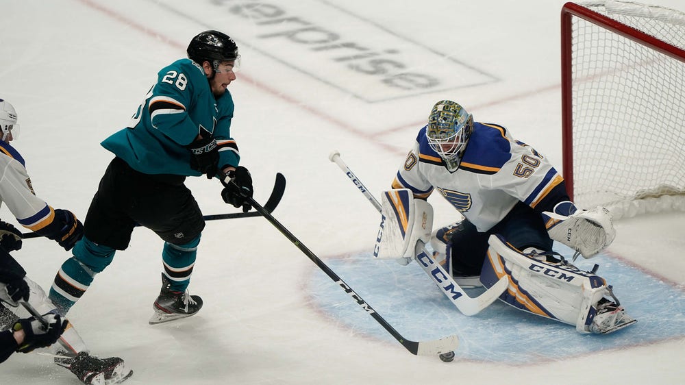 Blues head back to San Jose looking to hold off a desperate Sharks team Sunday