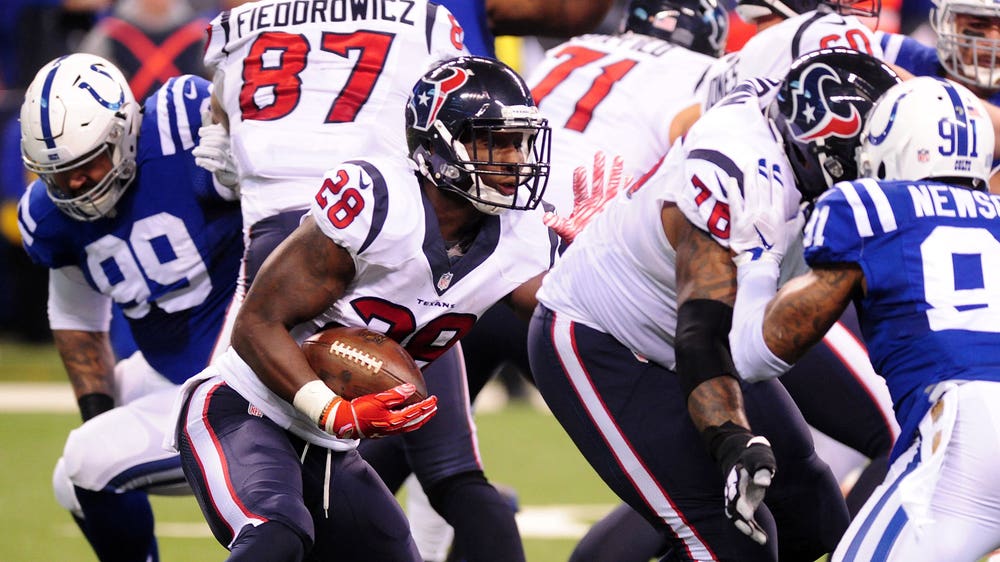 Texans RB Blue makes up for fumble with big day rushing against Colts