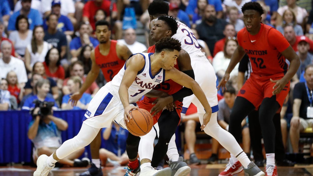 Kansas hangs on in overtime, wins Maui Invitational with 90-84 victory over Dayton