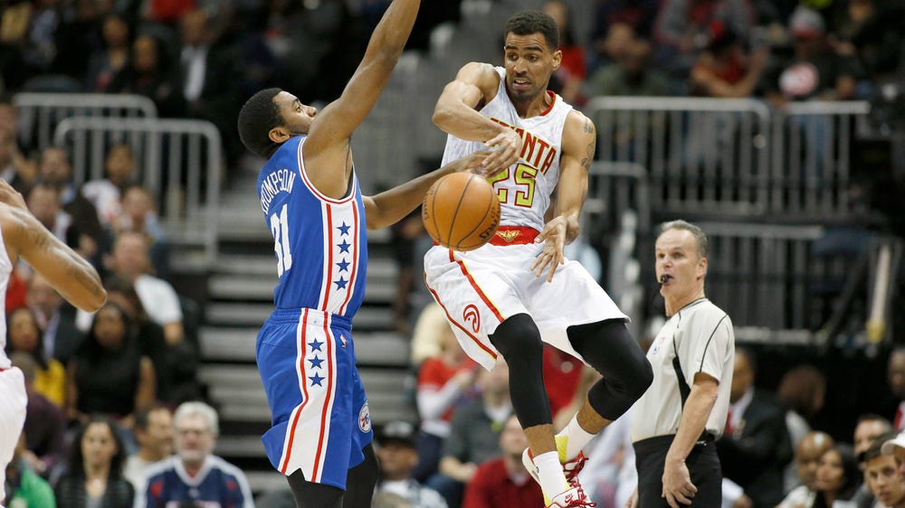 Thabo Sefolosha has played in Nike 'Air Max 1 Mids' shoes all season