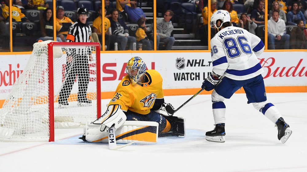 Nikita Kucherov collects 3 points, game-winning goal in OT as Lightning beat Predators