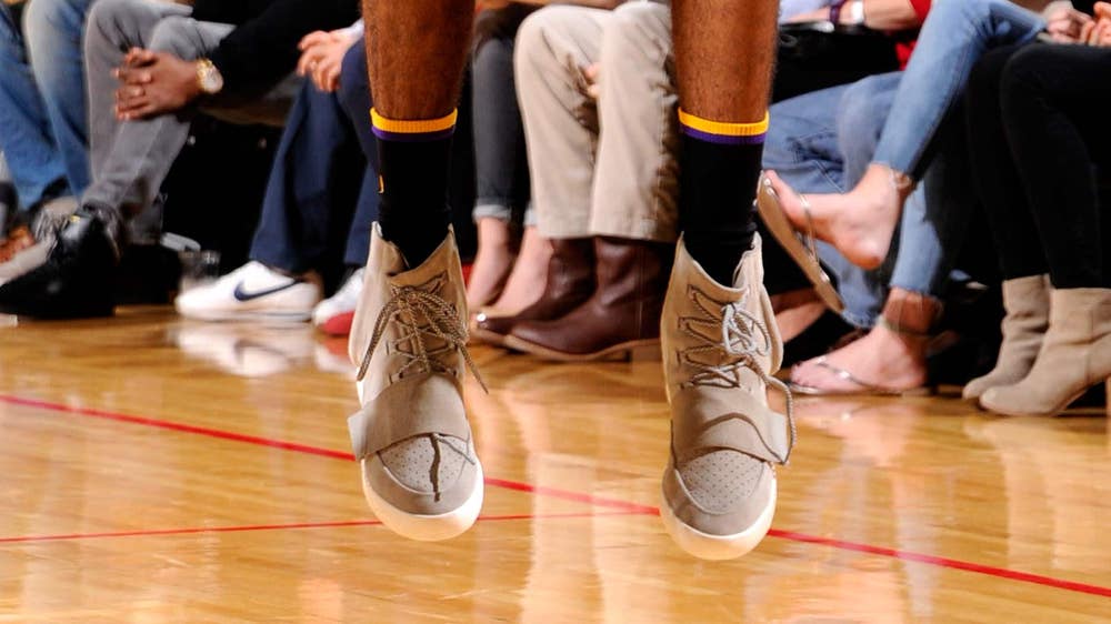 Swaggy P wears Kanye's lifestyle Yeezy shoes in game