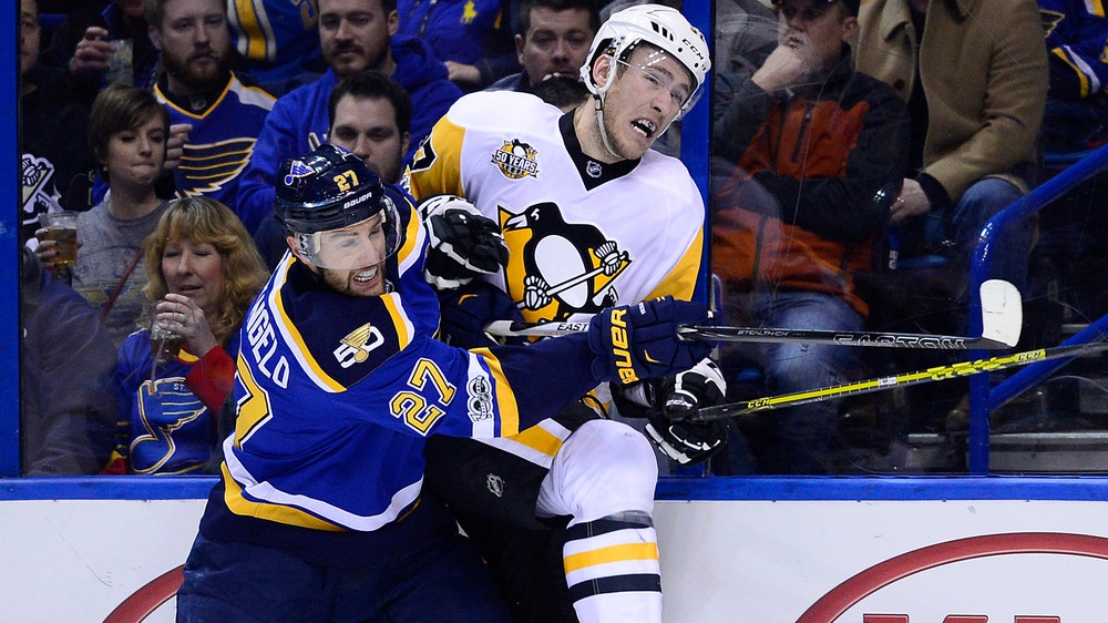 Blues have chance to complete season sweep of defending champion Penguins