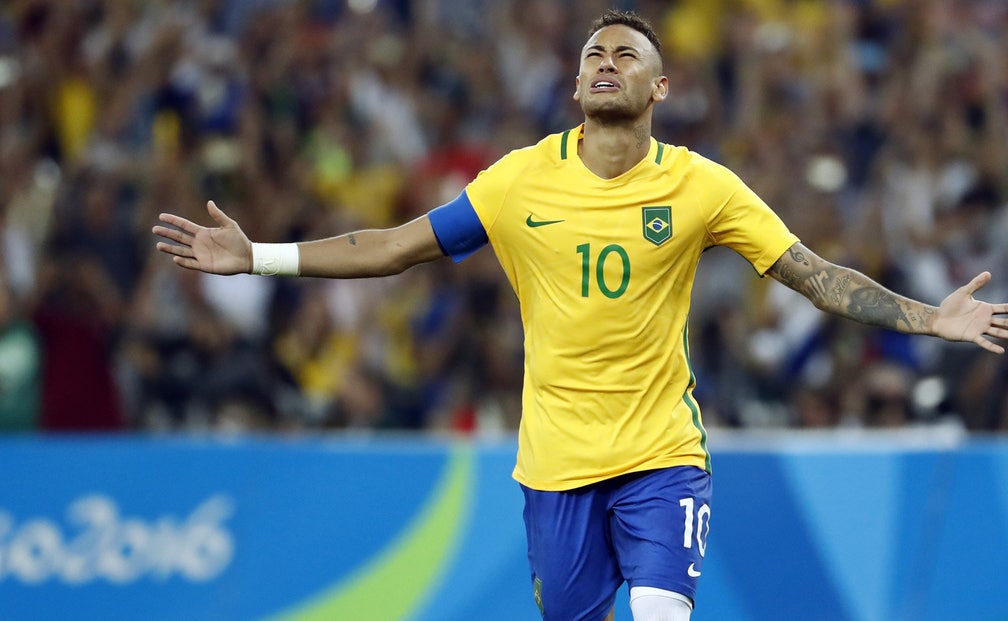 Watch Neymar score gold medal-winning PK, give Brazil ...