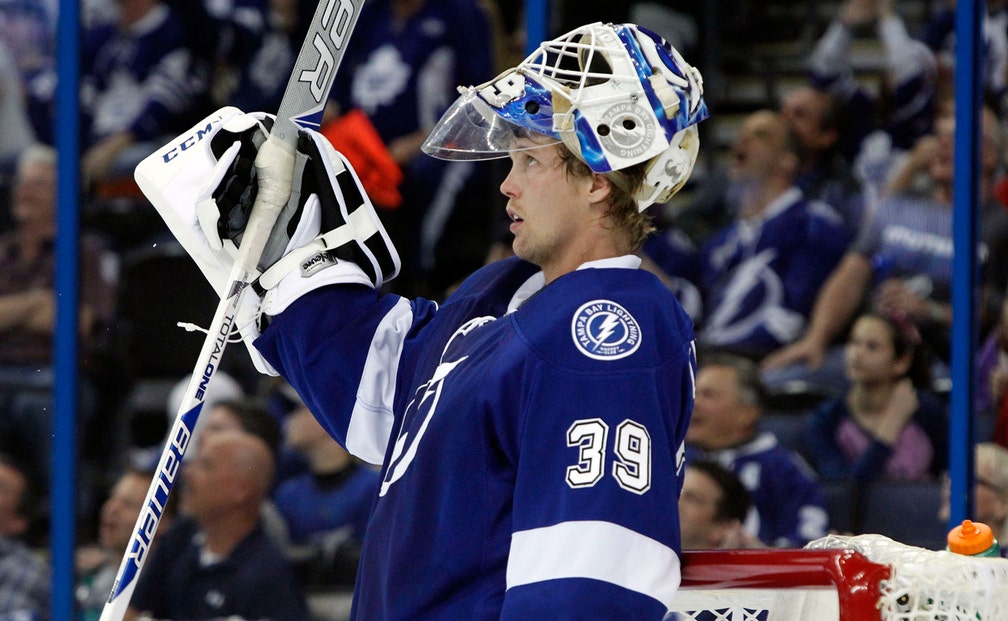 Lightning goalie Anders Lindback earns first star honors from NHL FOX