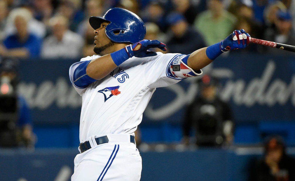 Watch Edwin Encarnacion hits walkoff home run, Blue Jays win AL wild