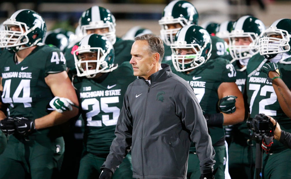 Add Michigan State Football Coach To Those Who Call Drivers Athletes Fox Sports