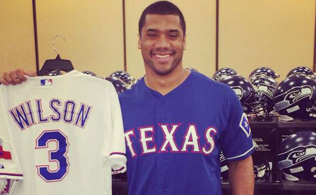 Rangers to sell Russell Wilson jerseys 