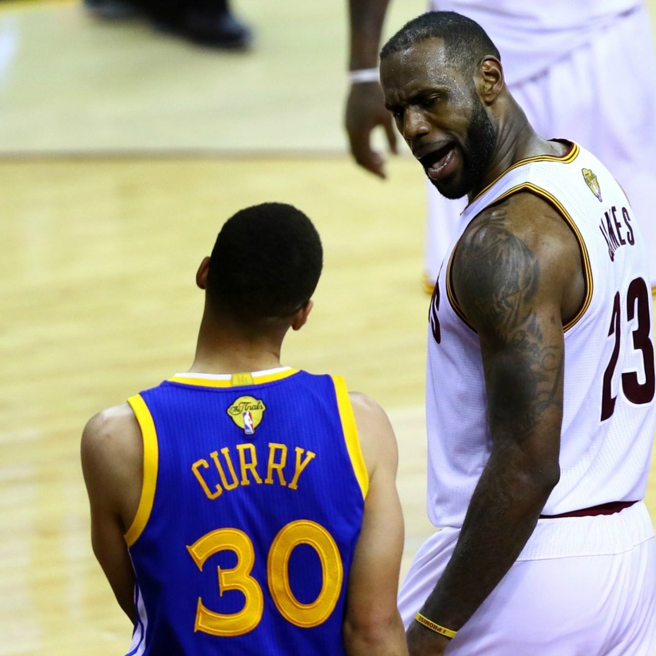 Steph Curry won t reveal what LeBron said after huge block FOX Sports