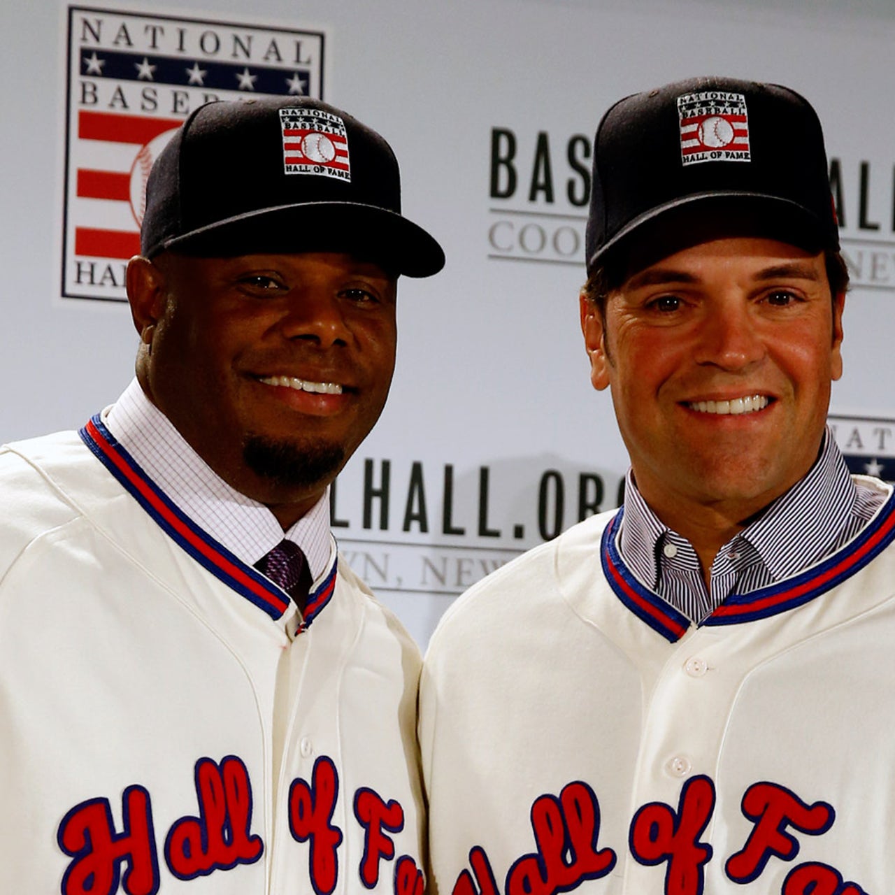 Stock market rallies after Ken Griffey Jr., Mike Piazza ring opening bell