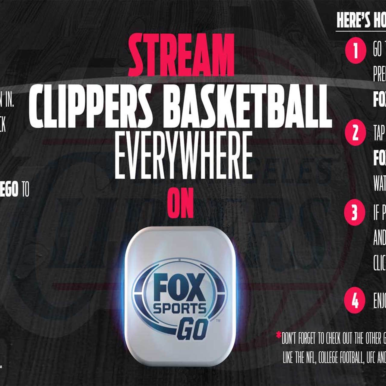 Watch LIVE Clippers games at home or on the go with FOX Sports Go FOX Sports