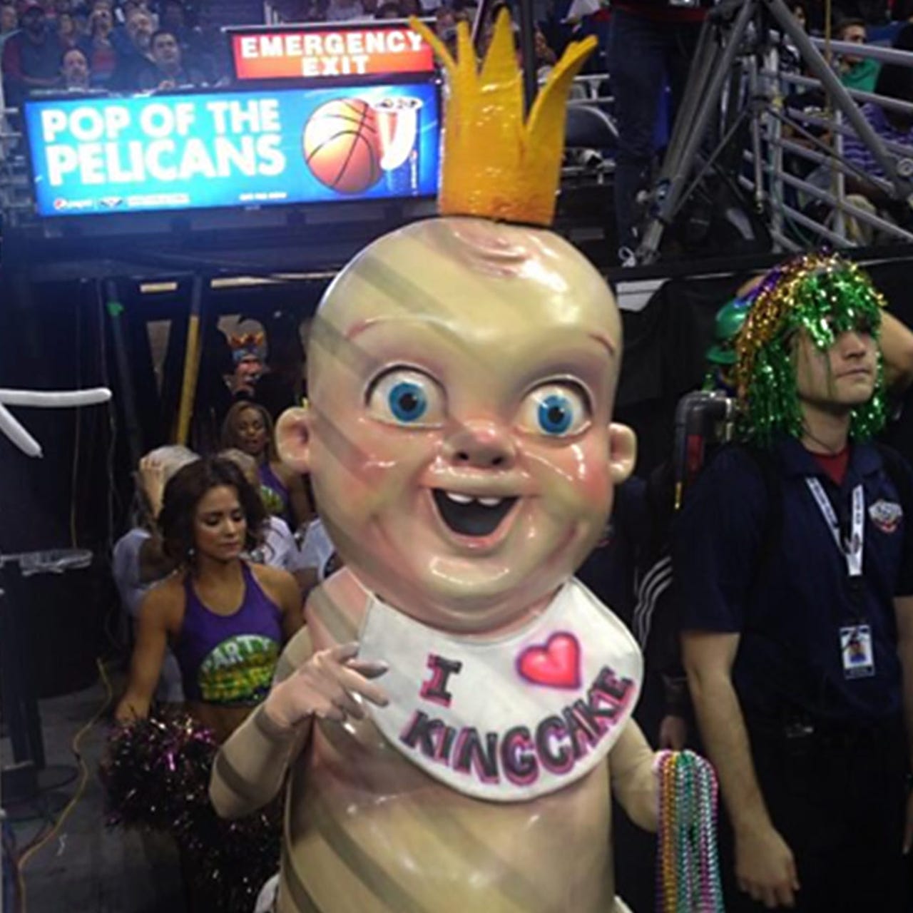 When It Comes To Creepy Mascots Pierre The Pelican Has Met His Match Fox Sports