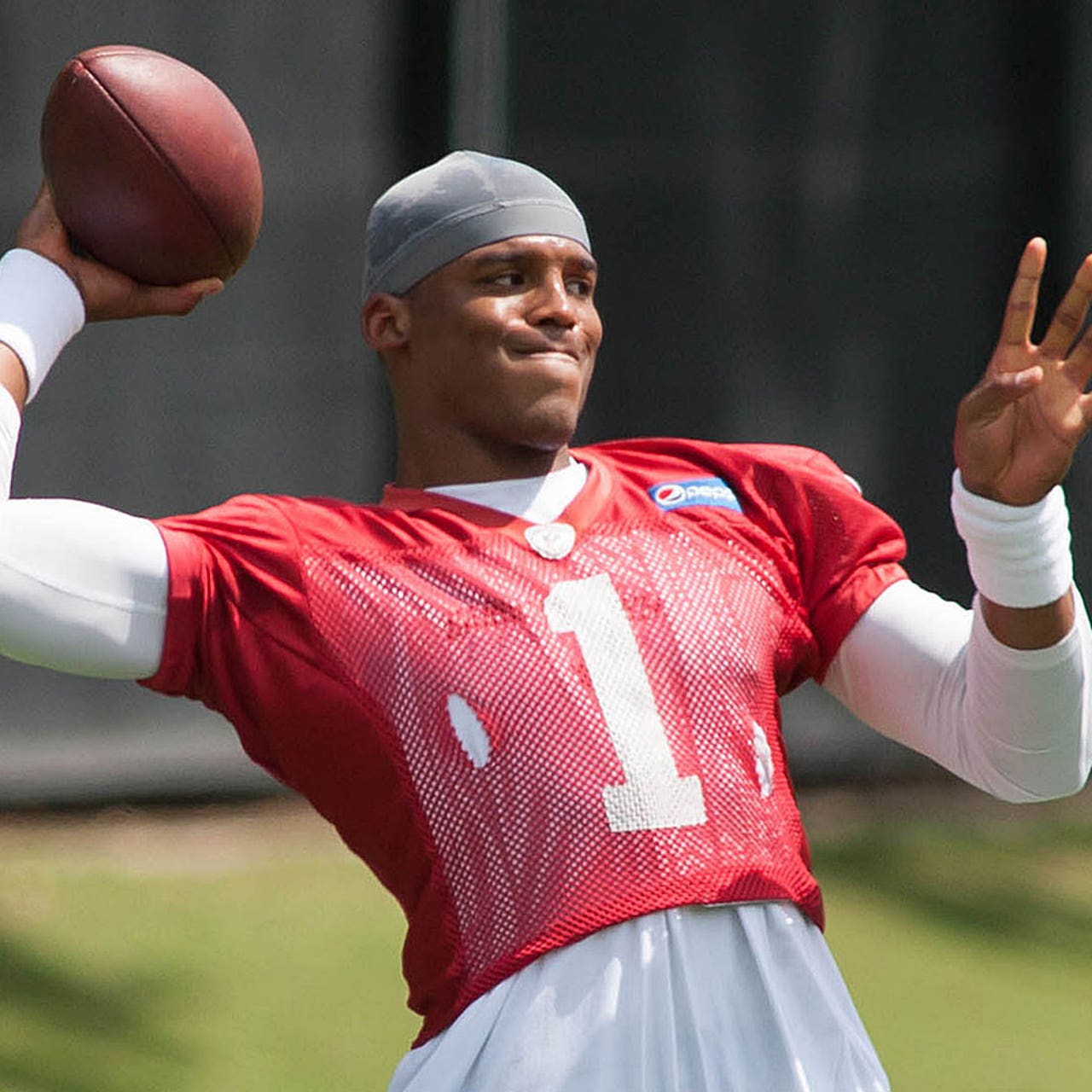 Cam newton hot sale red jersey