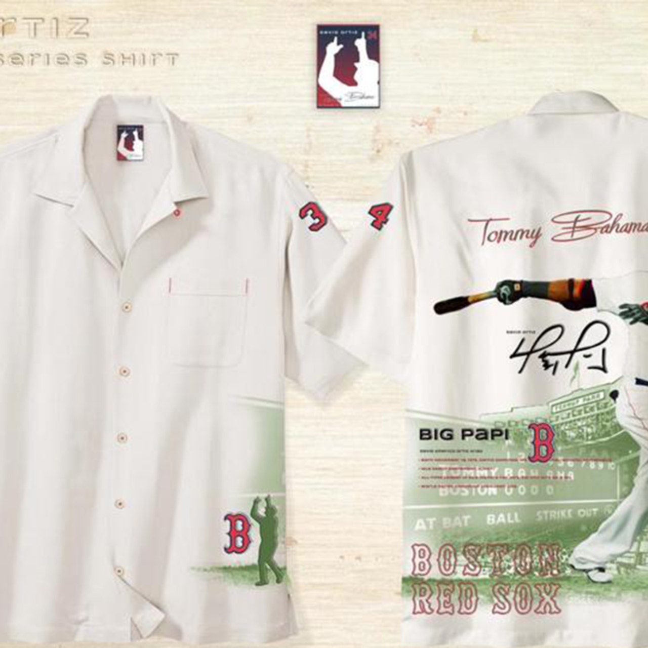 David Ortiz to be immortalized on new Tommy Bahama shirt