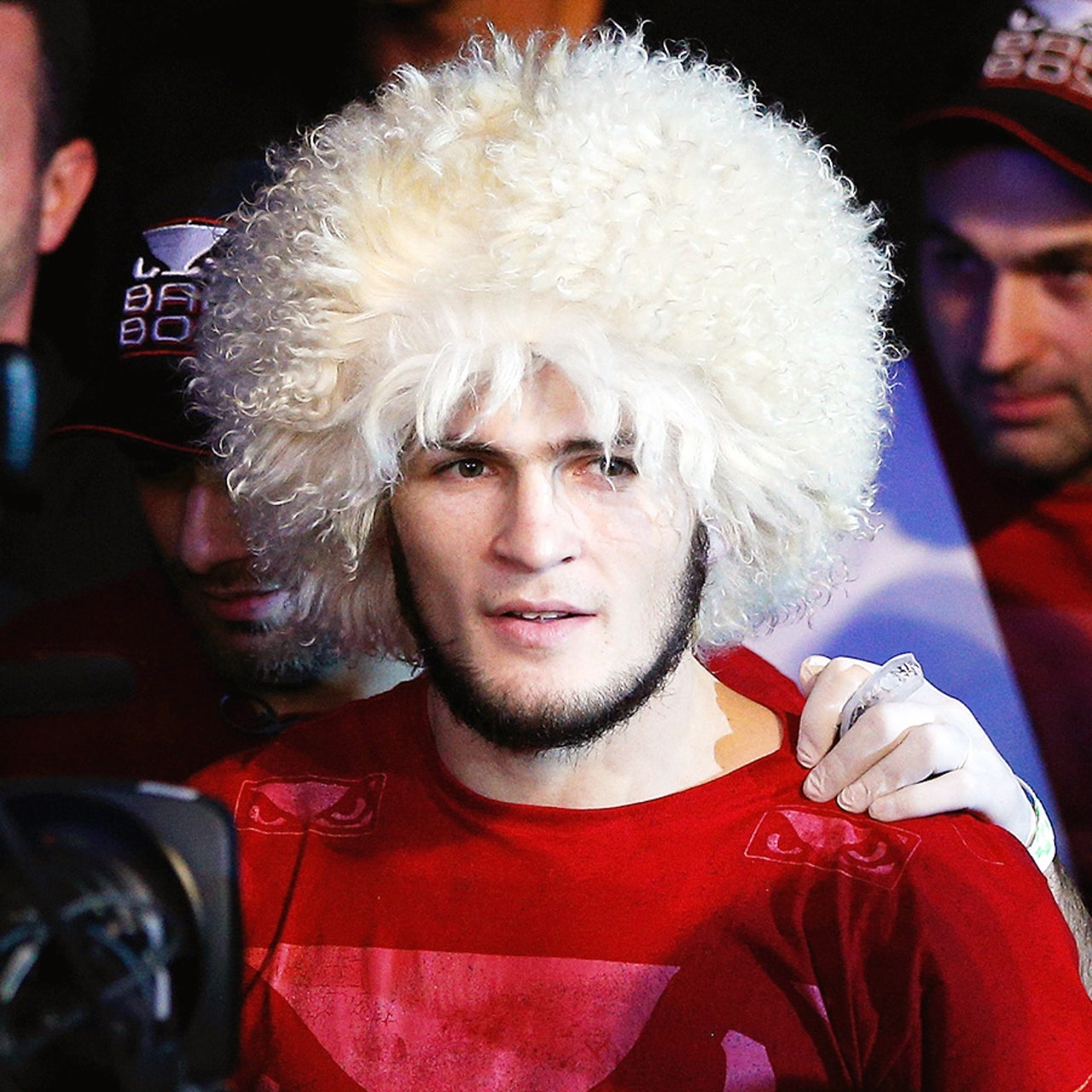 Blonde wig khabib sales