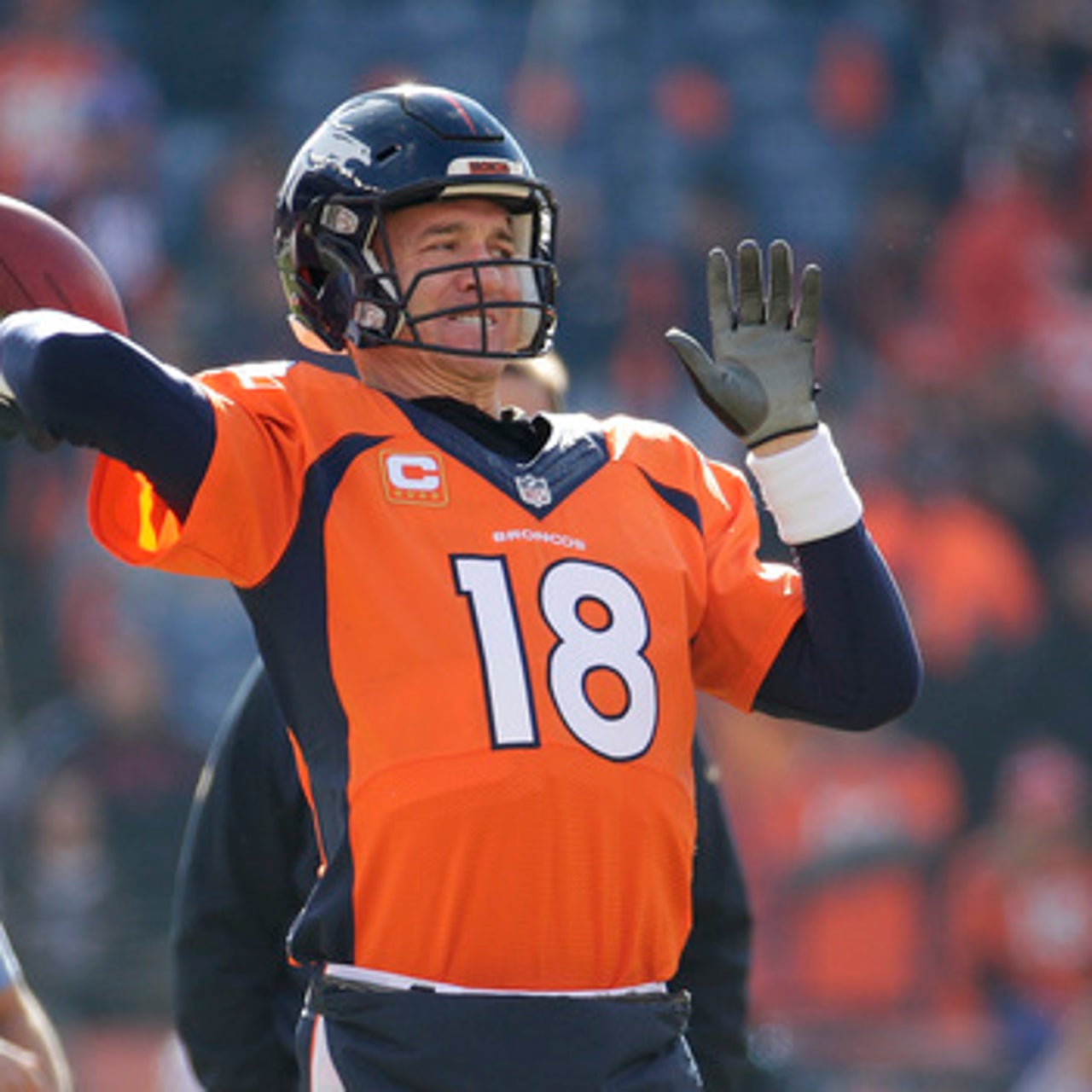 THE LATEST Manning goes with 2 gloves Brady with 1 FOX Sports