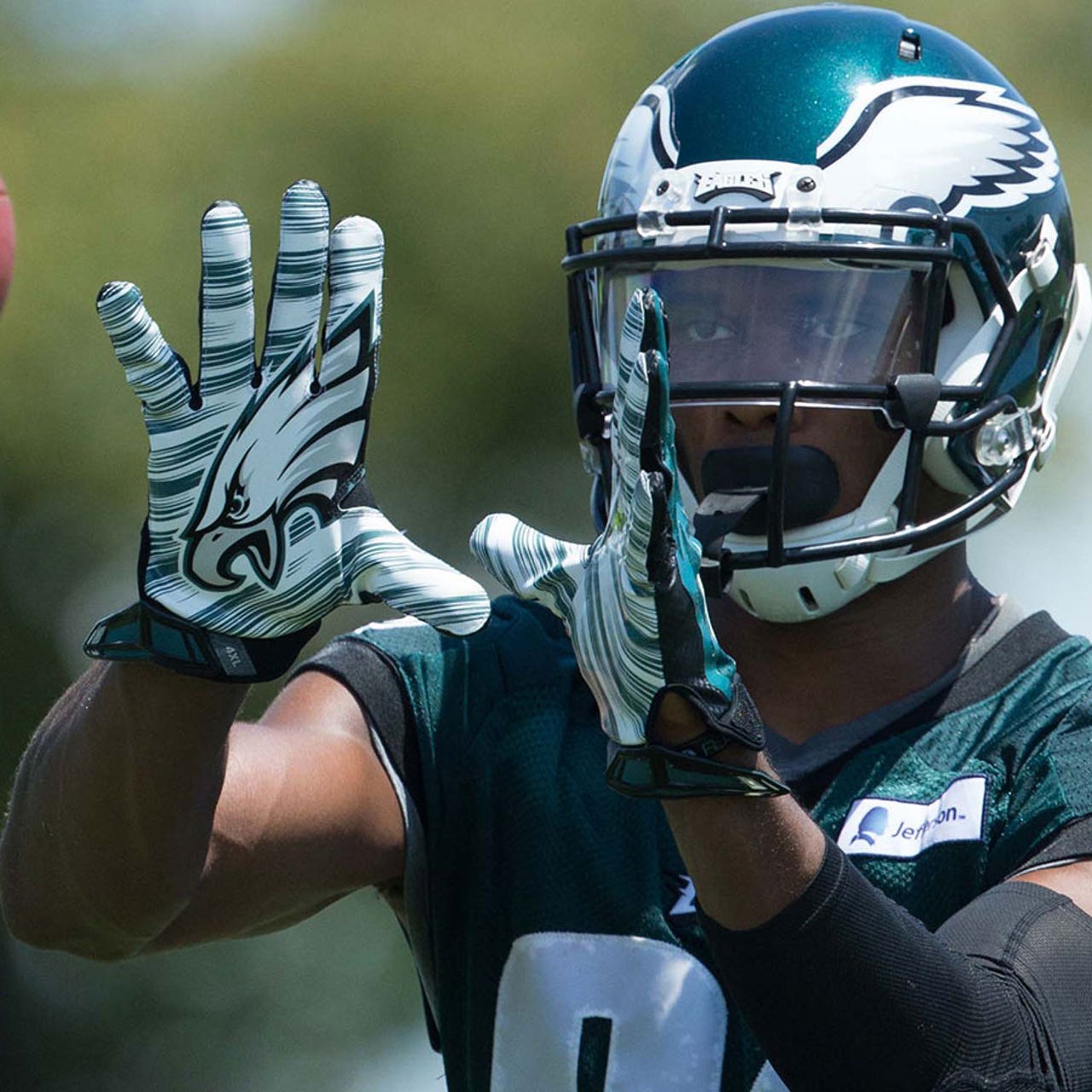 Eagles WR Jordan Matthews catches passes laying down backward VIDEO FOX Sports