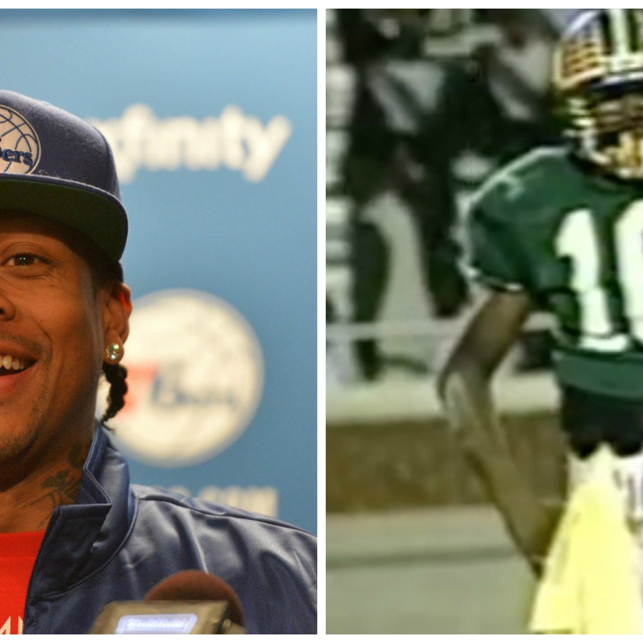 Allen iverson high on sale school football jersey