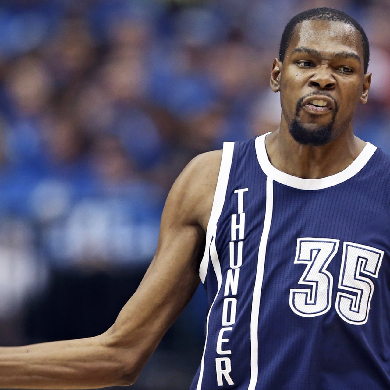 Kevin Durant on height: No, 6'9, 6'9. 