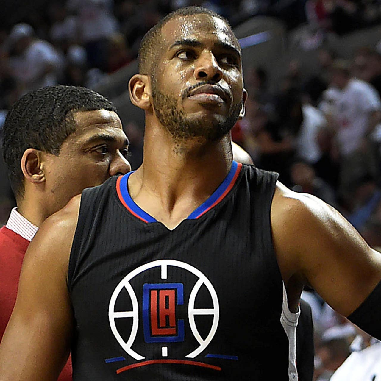 Chris paul light sales blue clippers jersey