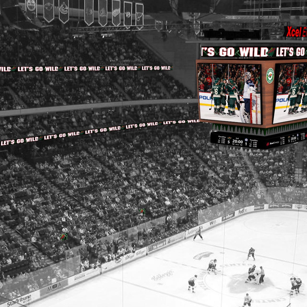 Wild unveil plans for new video board at Xcel Energy Center | FOX