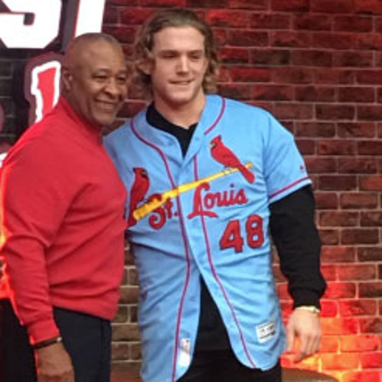 The Cardinals brought back the powder blue jerseys with -- get this --  buttons!