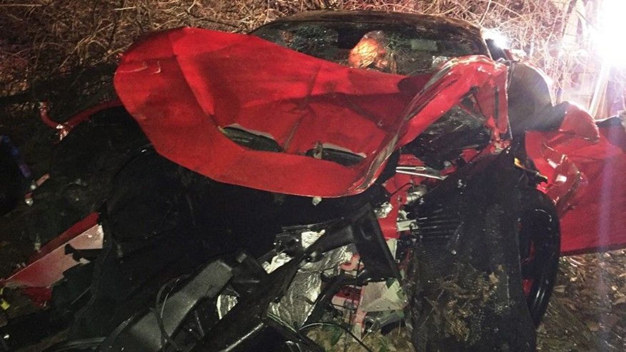 Alleged drunk driver crashes $385,000 Ferrari into ravine | FOX Sports