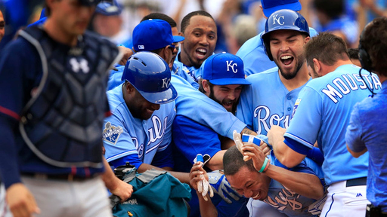 Kansas City Royals 2016 Opening Day Gold Jersey worn by Terrance Gore