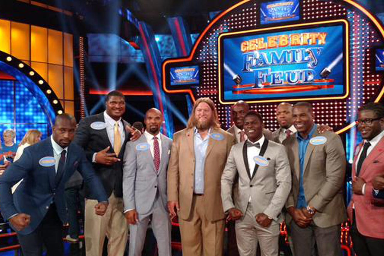 Ravens' Suggs nearly destroys Family Feud buzzer FOX Sports